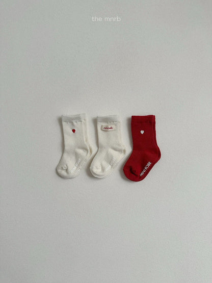 48.Heart Logo Socks
