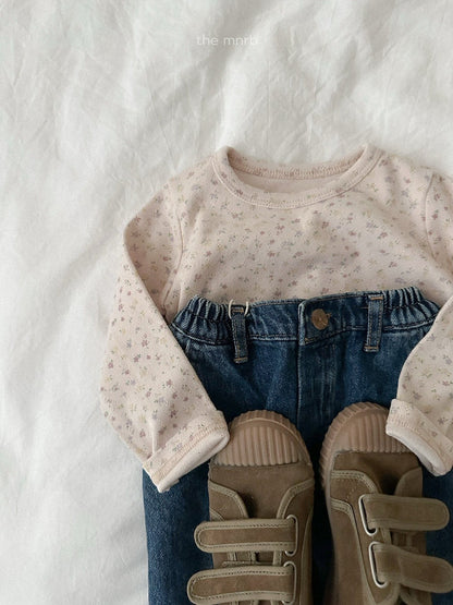 34.Cotton Eyelet Long Sleeve T-Shirt