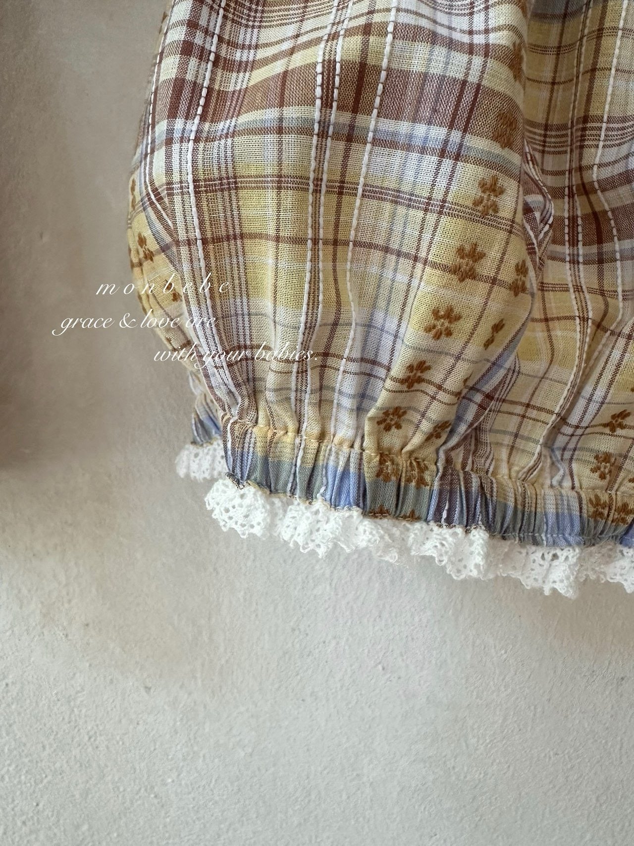 【期間限定 PRE-ODER】33.Check Peony Balloon Shorts
