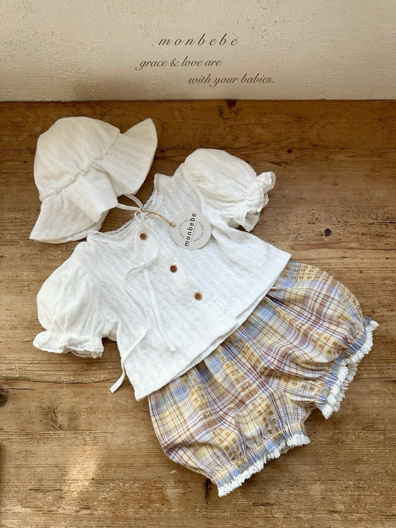 【期間限定 PRE-ODER】33.Check Peony Balloon Shorts