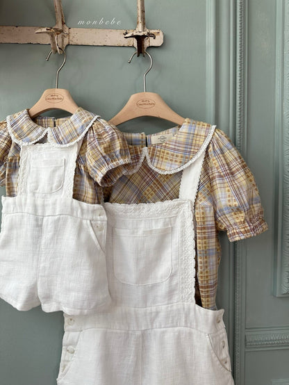 【期間限定 PRE-ODER】31.Check Peony Blouse (Adult)