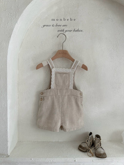 【期間限定 PRE-ODER】29.Pure Linen Kids Suspender Pants