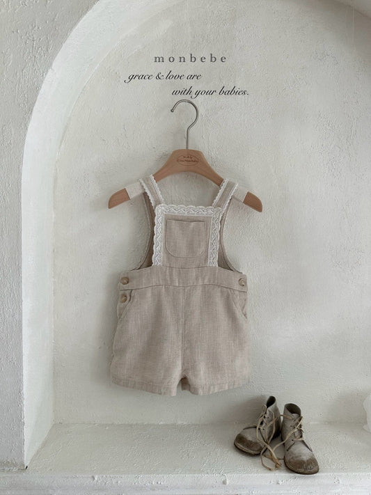 【期間限定 PRE-ODER】29.Pure Linen Kids Suspender Pants