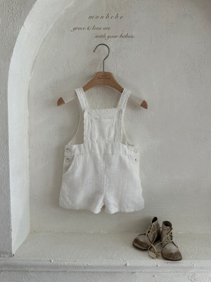 【期間限定 PRE-ODER】29.Pure Linen Kids Suspender Pants
