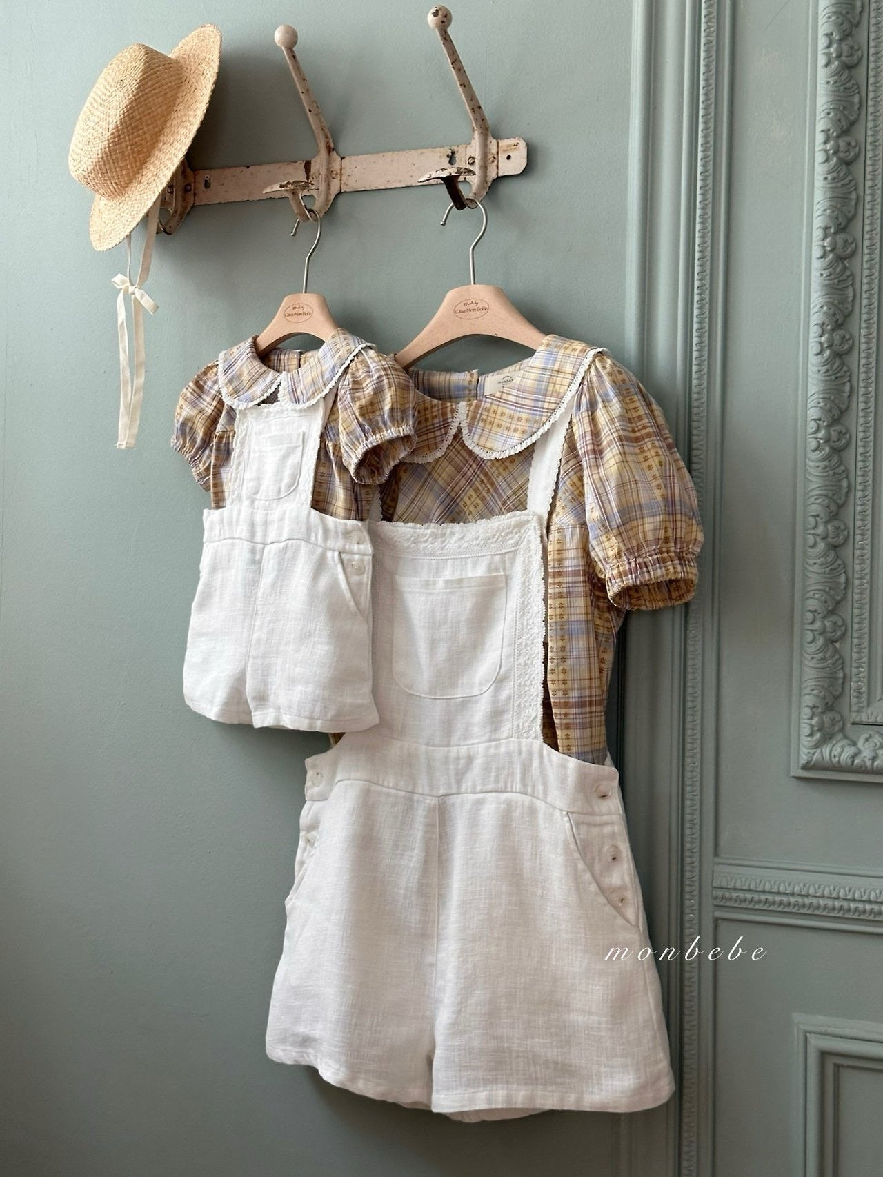 【期間限定 PRE-ODER】29.Pure Linen Kids Suspender Pants