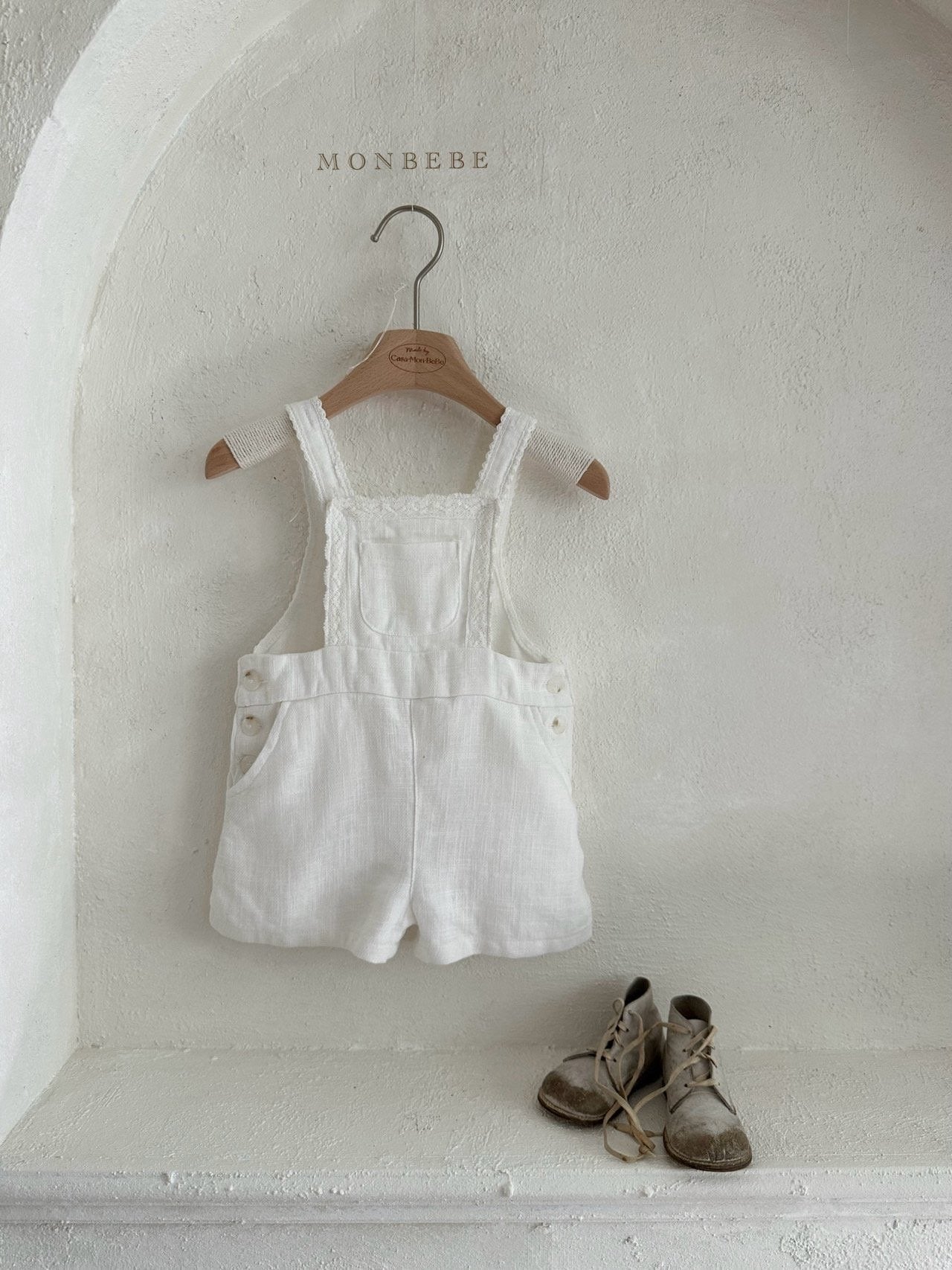 【期間限定 PRE-ODER】29.Pure Linen Kids Suspender Pants