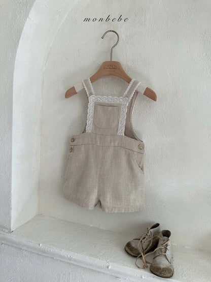 【期間限定 PRE-ODER】29.Pure Linen Kids Suspender Pants