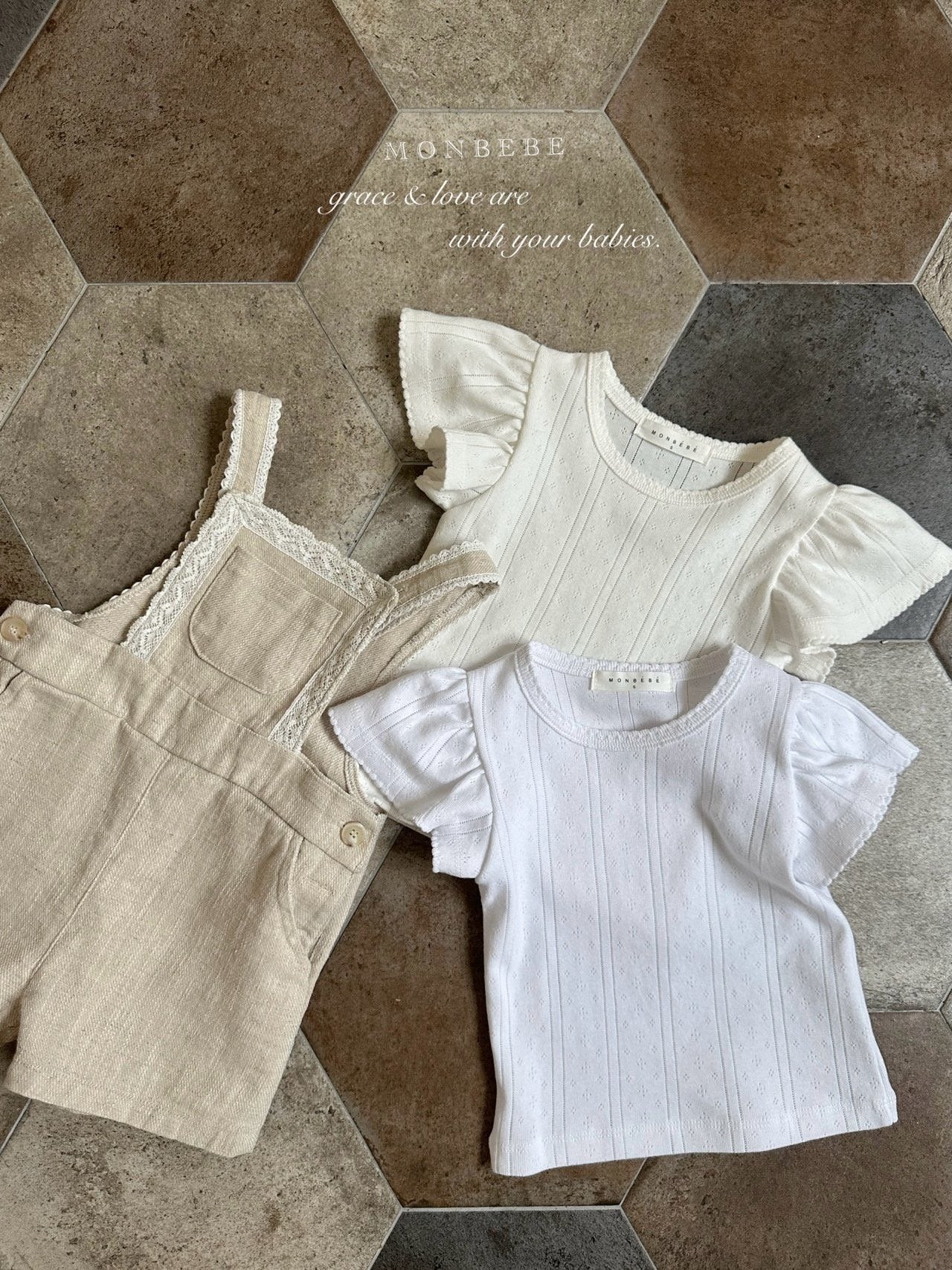 【期間限定 PRE-ODER】29.Pure Linen Kids Suspender Pants