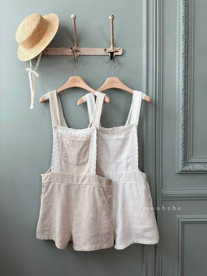 【期間限定 PRE-ODER】28.Pure Linen (Adult) Suspender Pants