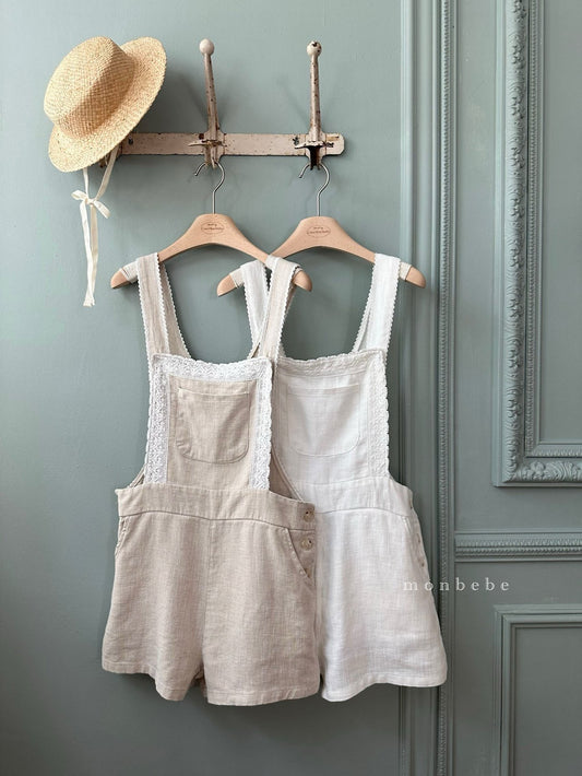 【期間限定 PRE-ODER】28.Pure Linen (Adult) Suspender Pants