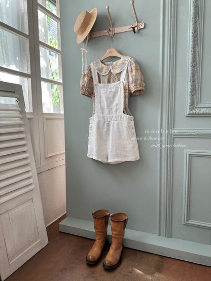 【期間限定 PRE-ODER】28.Pure Linen (Adult) Suspender Pants