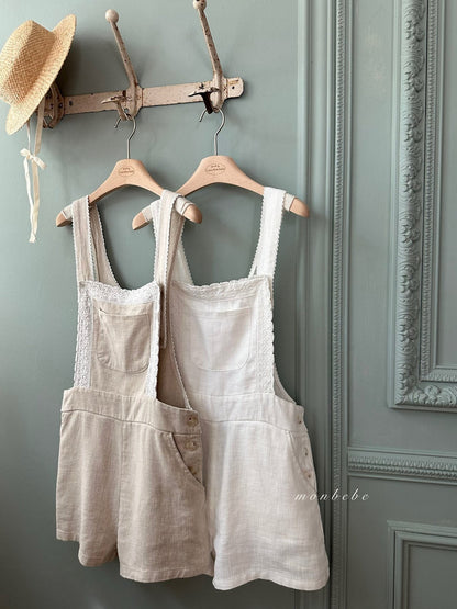 【期間限定 PRE-ODER】28.Pure Linen (Adult) Suspender Pants