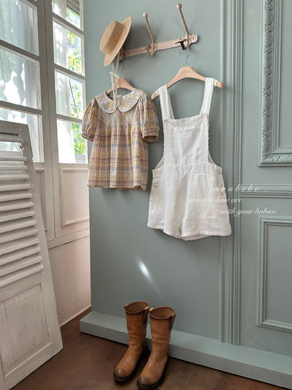 【期間限定 PRE-ODER】28.Pure Linen (Adult) Suspender Pants