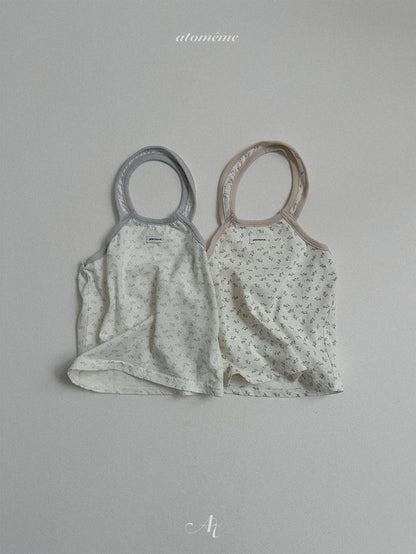 【PRE-ODER 10%OFF 〆6.30(火)】4.Rene Flower Halter-neck Top