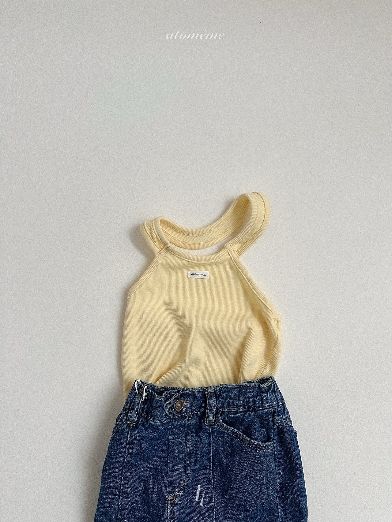【PRE-ODER 10%OFF 〆6.30(火)】5.Rene Rib Halter-neck Top
