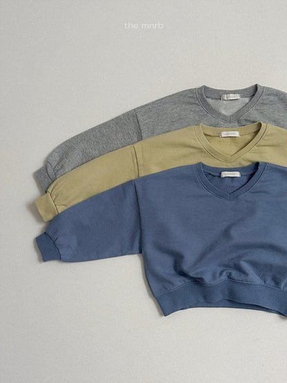 12.Low V-Neck Sweatshirt