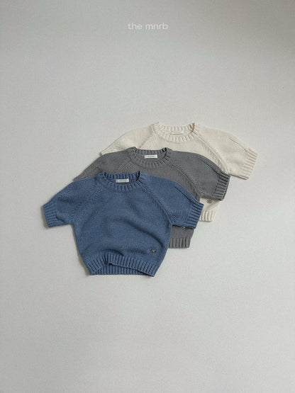 28.Emblem 3/4 Sleeve Knit Top