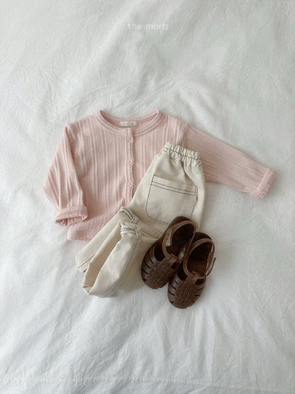 22.Eyelet Cardigan