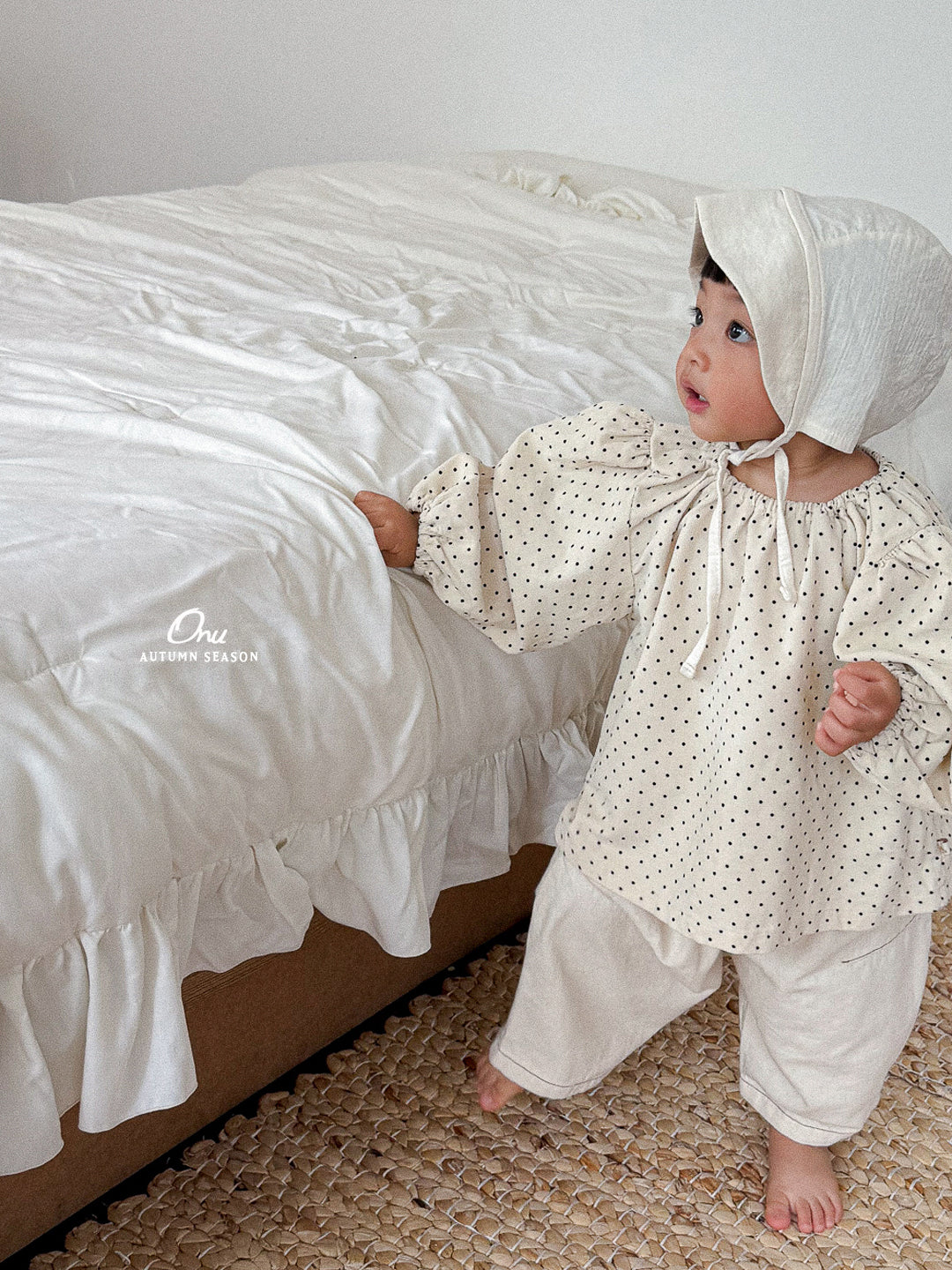 21. Dot Shirring Blouse