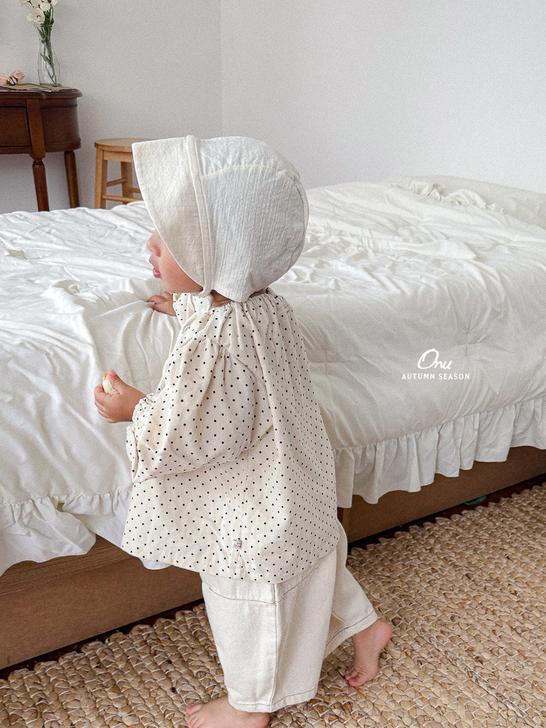 21. Dot Shirring Blouse