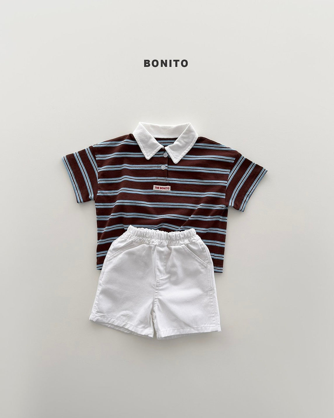 【PREORDER 4日間限定】37.sierre stripe collar tee