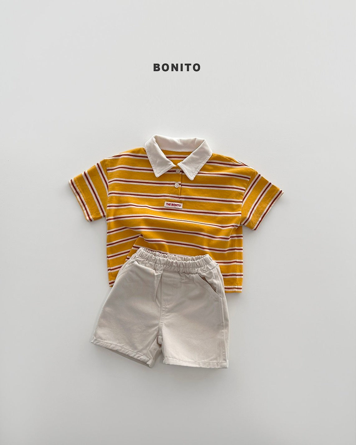 【PREORDER 4日間限定】37.sierre stripe collar tee