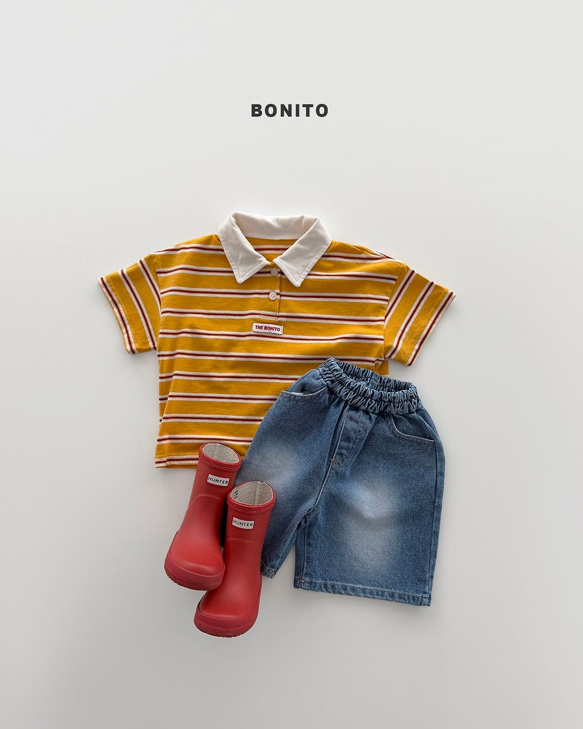 【PREORDER 4日間限定】37.sierre stripe collar tee