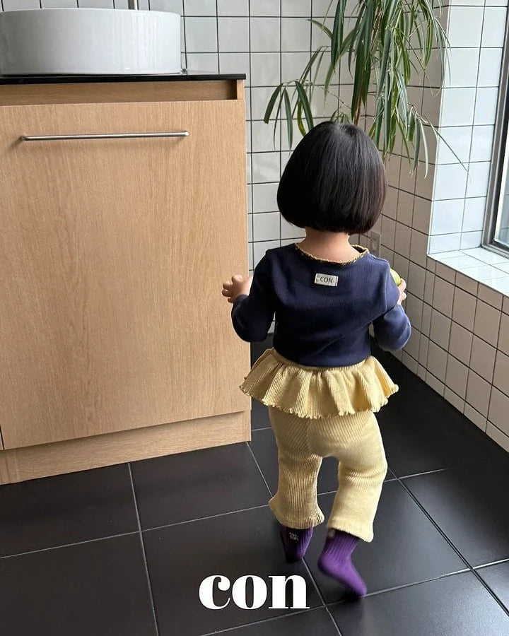 【PRE-ODER〆8.9(sun)】01.CON Jjonkku Frill Leggings | CON