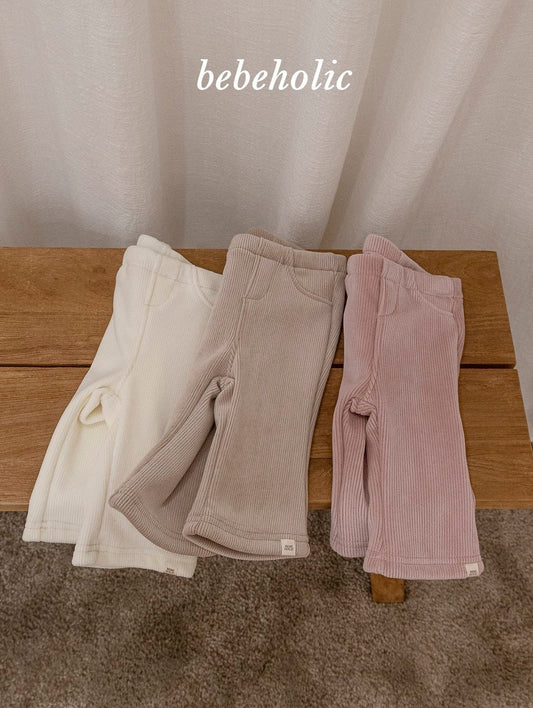 ［bebeholic］basil rib bootcut