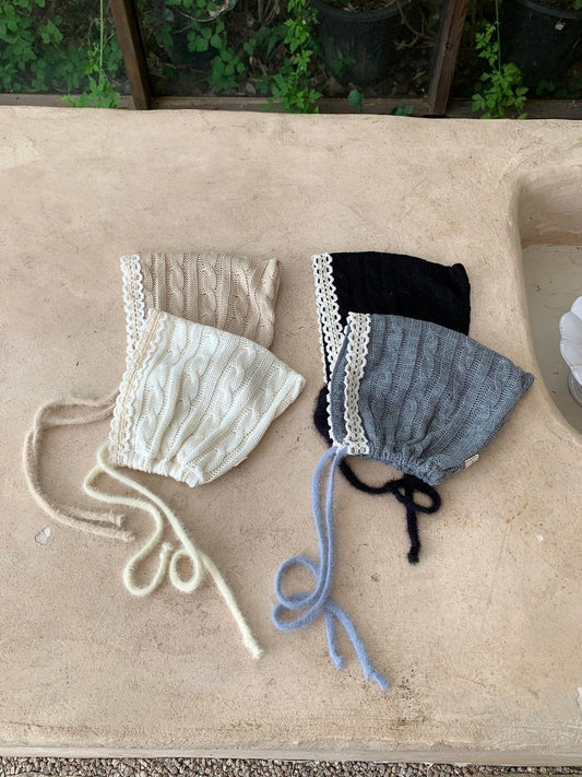 ［bebeholic］cable knit bonnet