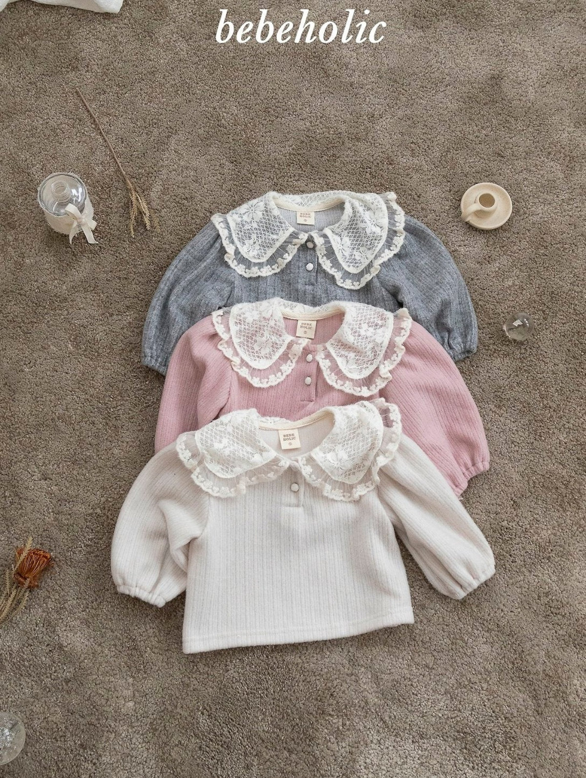 ［bebeholic］maple collar tee
