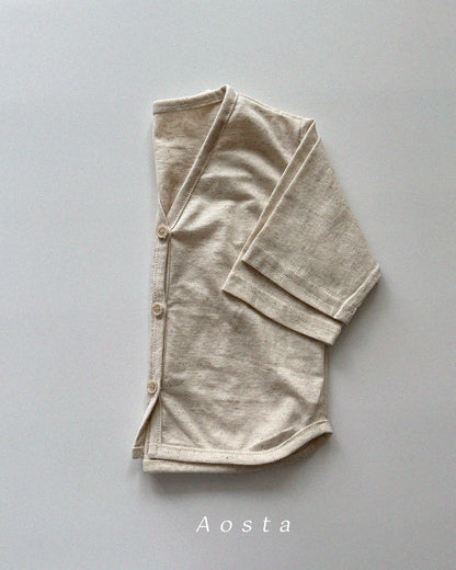 【PREORDER受付終了、ご希望はお問い合わせください。】35.Linen Cardigan