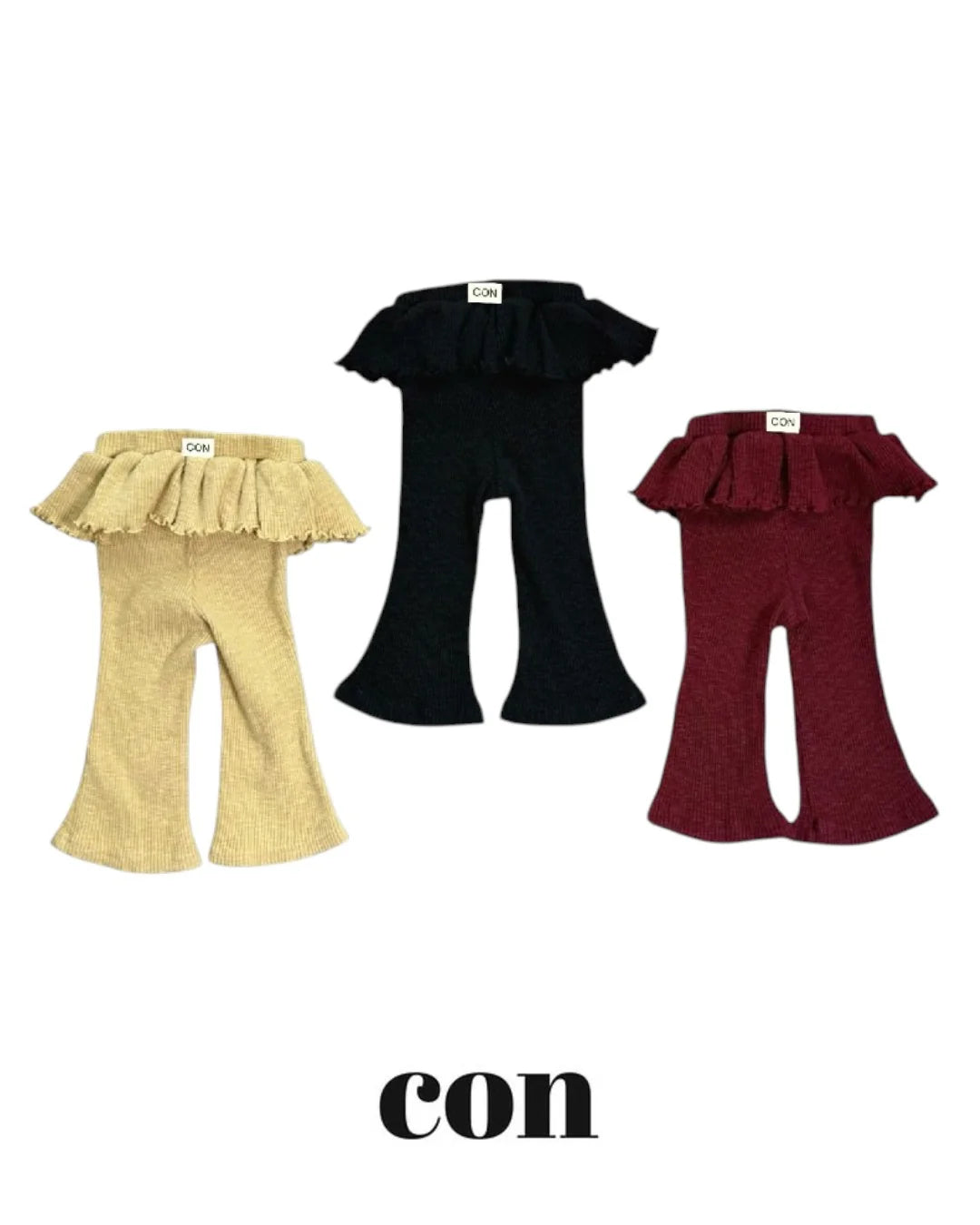 【PRE-ODER〆8.9(sun)】01.CON Jjonkku Frill Leggings | CON