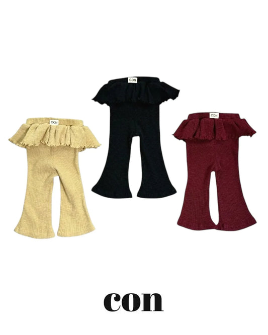 【PRE-ODER〆8.9(sun)】01.CON Jjonkku Frill Leggings | CON