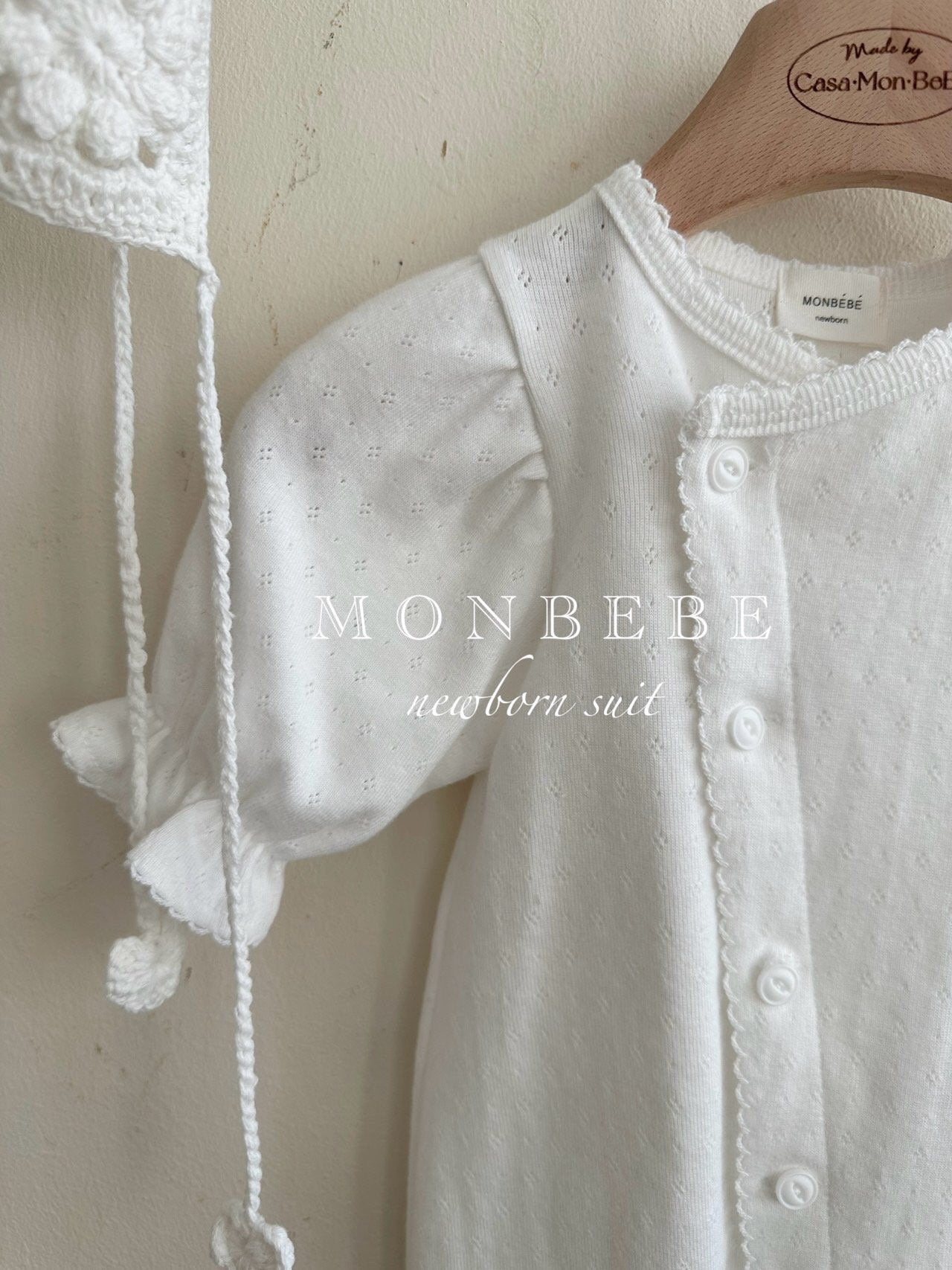 ｟送料無料｠【退院着】退院着 / eyelet glory suit