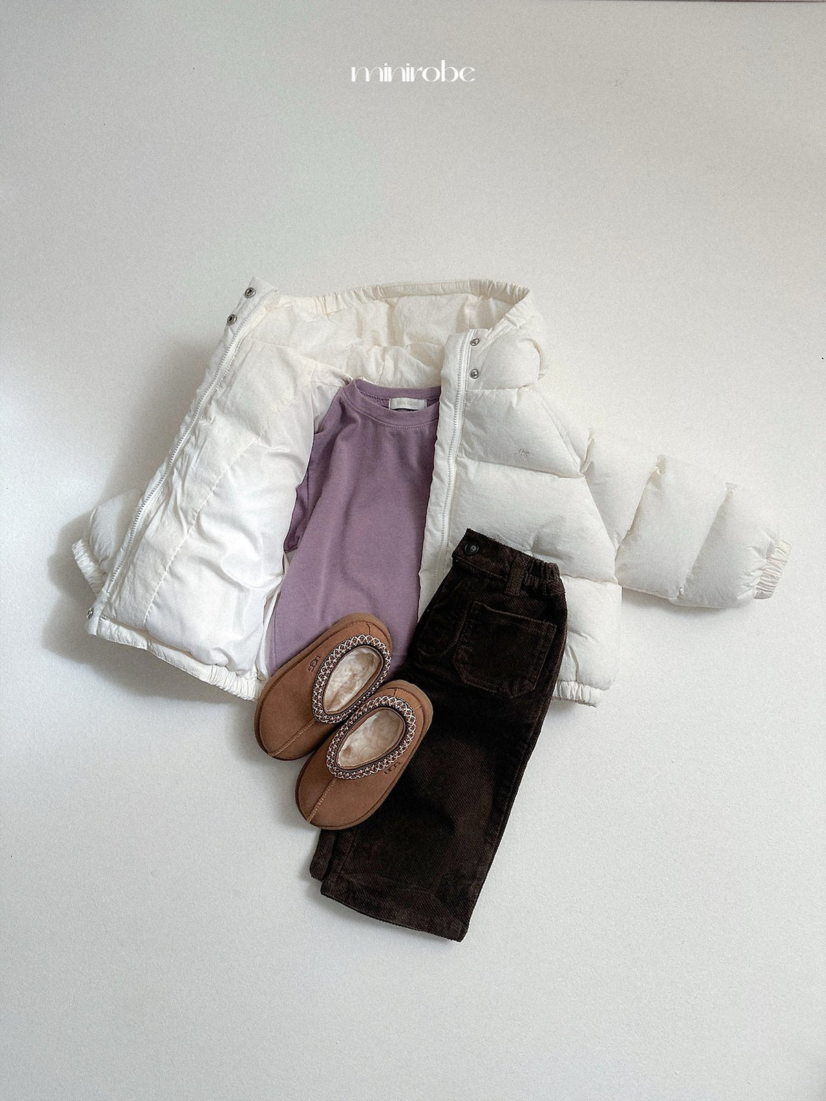 ［minirobe］roro hooded padded jacket