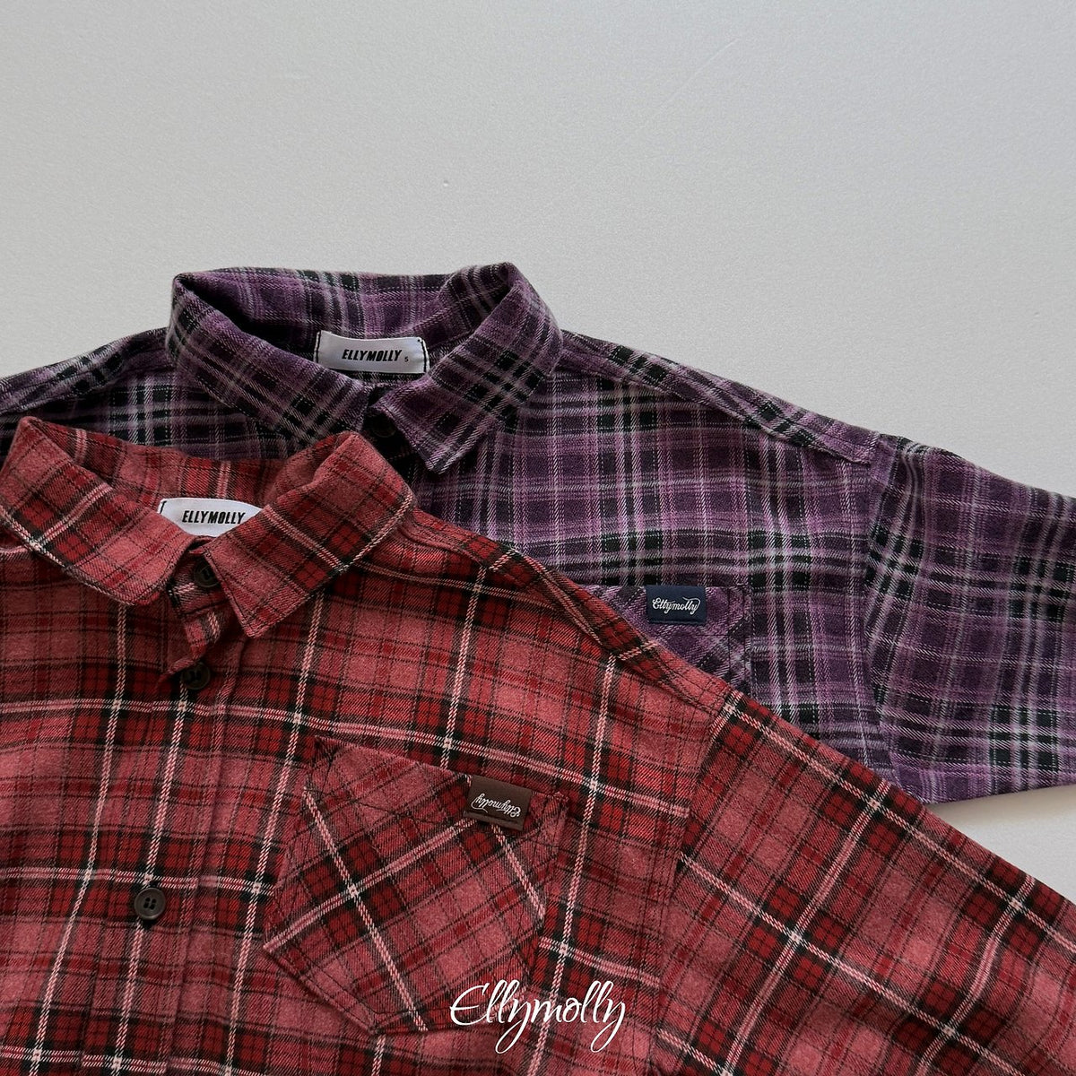 ［ellymolly］forest check shirt