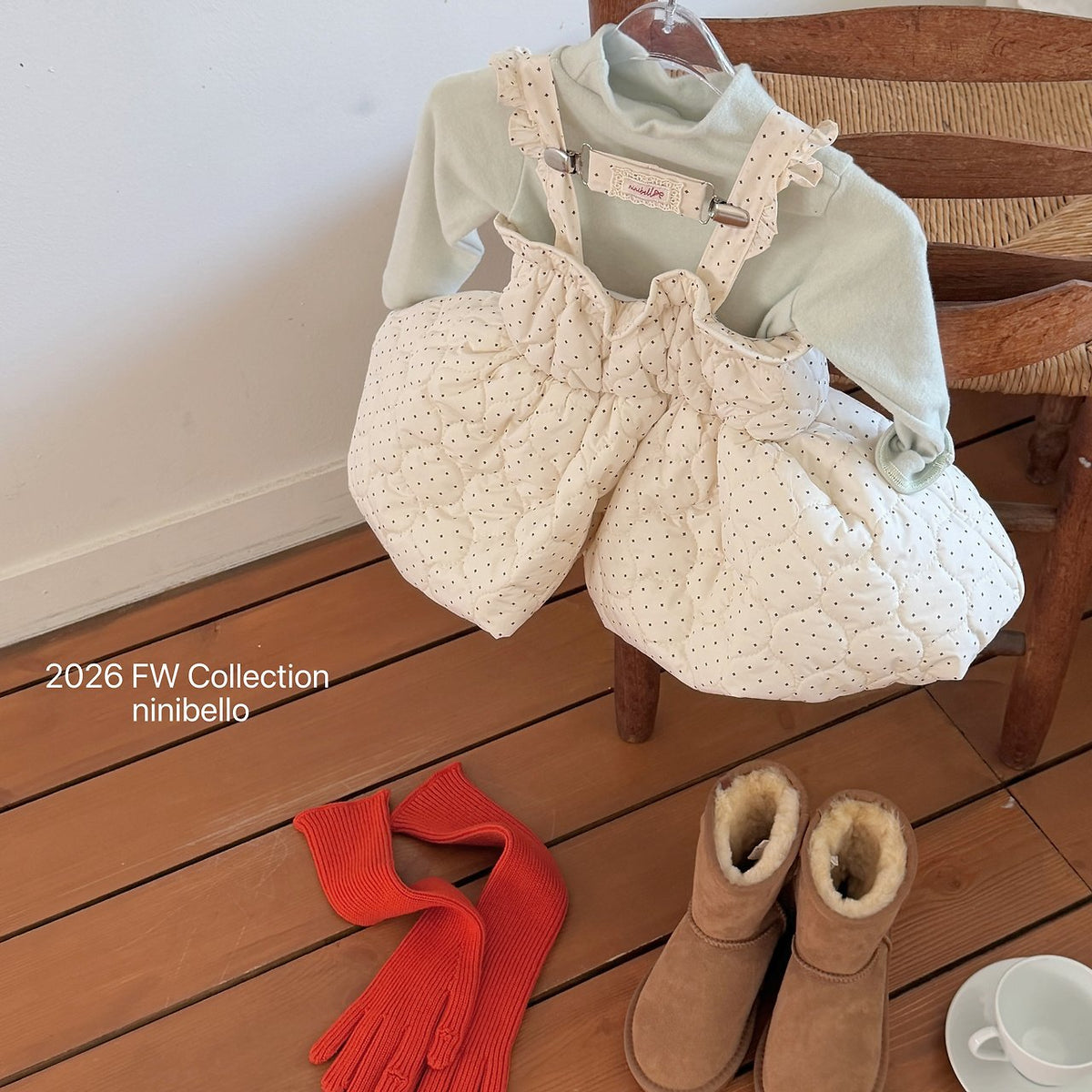 ［ninibello］picnic quilted dress