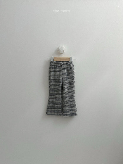 ［minirobe］soboro flared pants