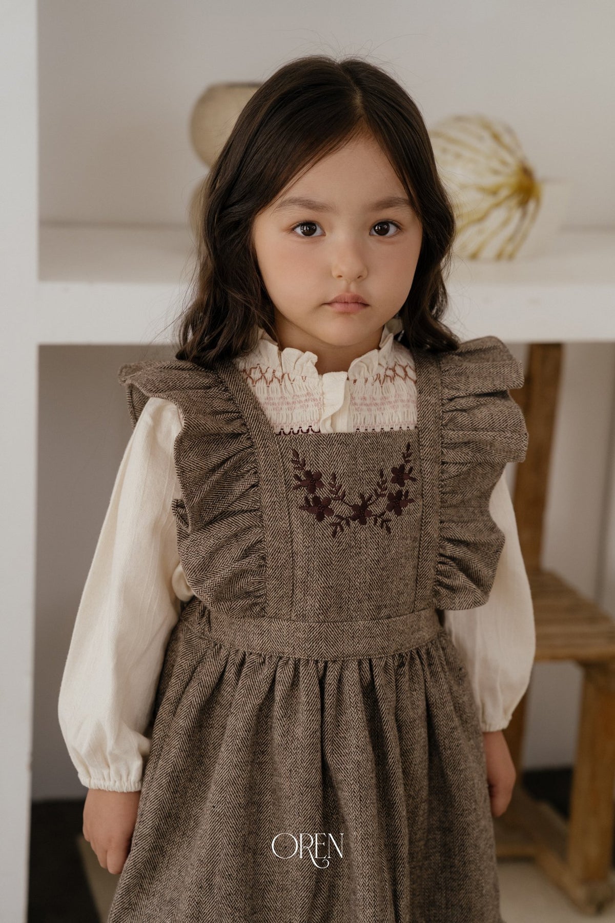 ［OREN］solene pinafore dress