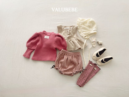 ［valubebe］croissant ribbon bloomers