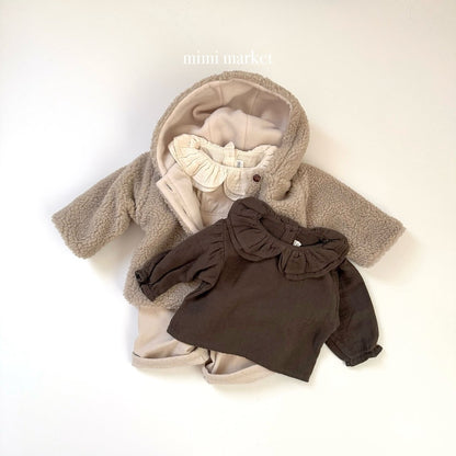 ［mimimarket］twill collar blouse