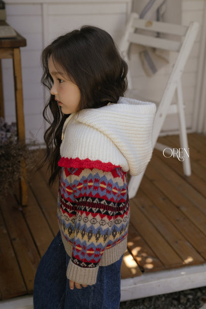 ［OREN］contrast cape balaclava