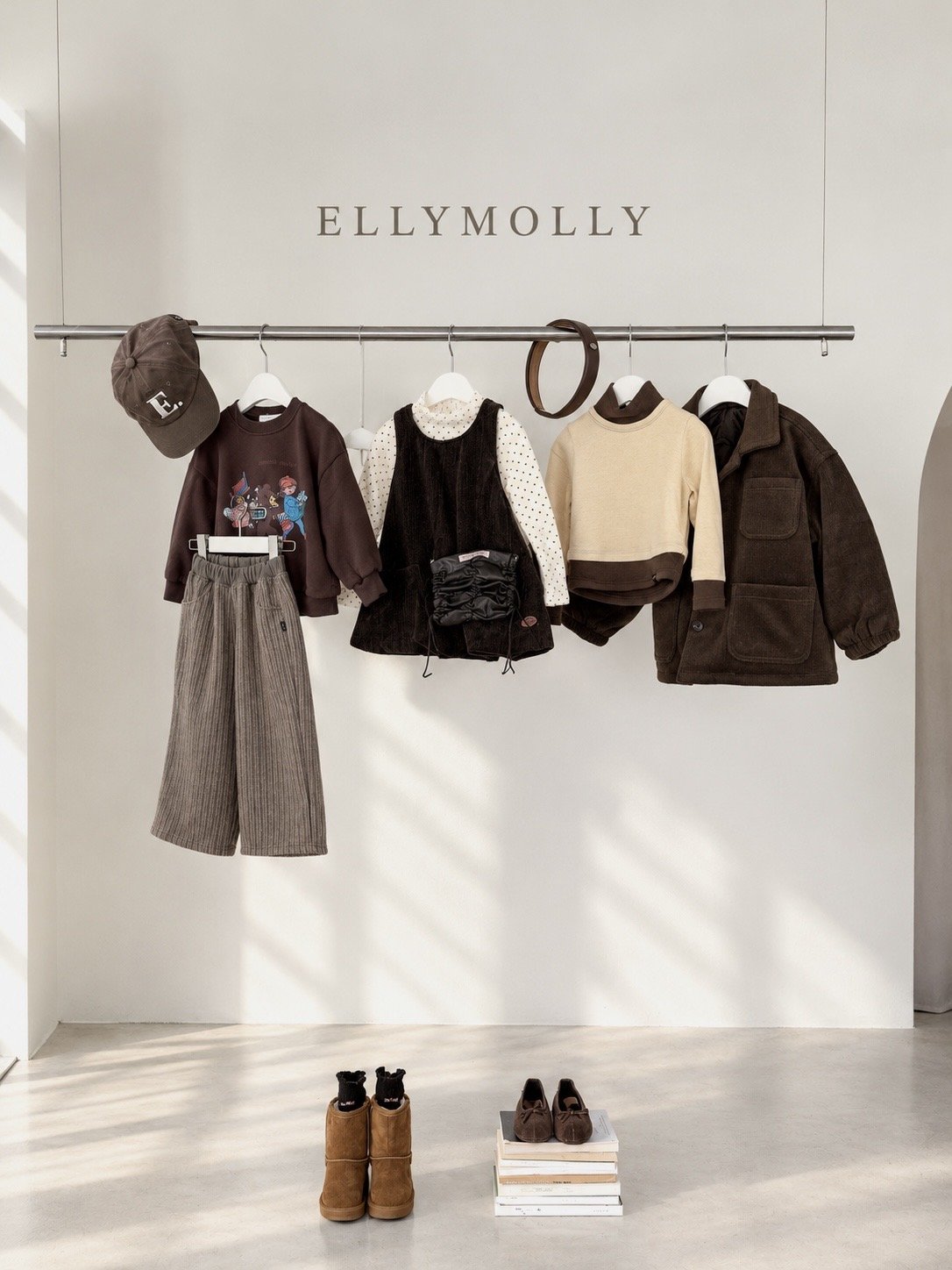［ellymolly］shade wide pants