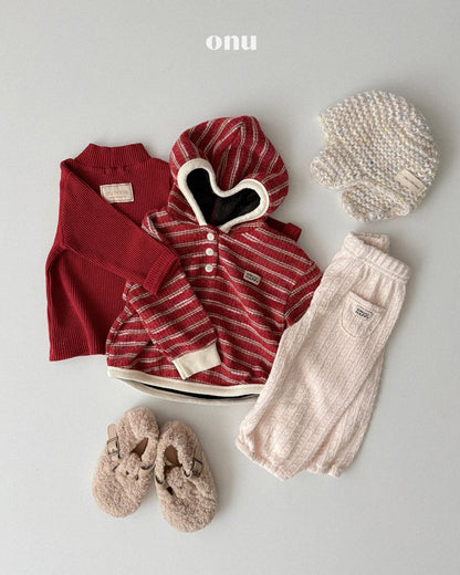 ［ONU］cable knit pants