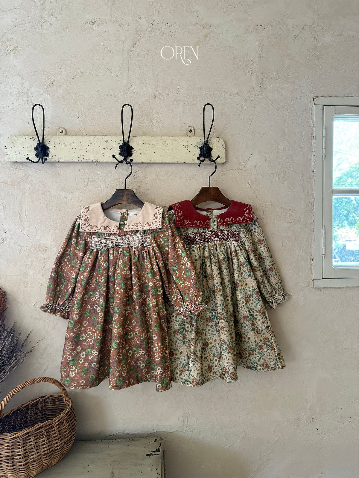 ［OREN］bonjour square collar dress