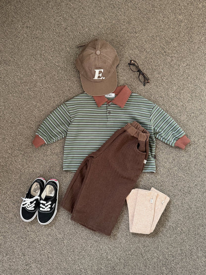 ［ellymolly］click peach collar tee