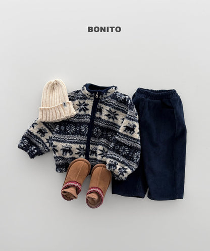 ［BONITO］nordic zip-up jumper