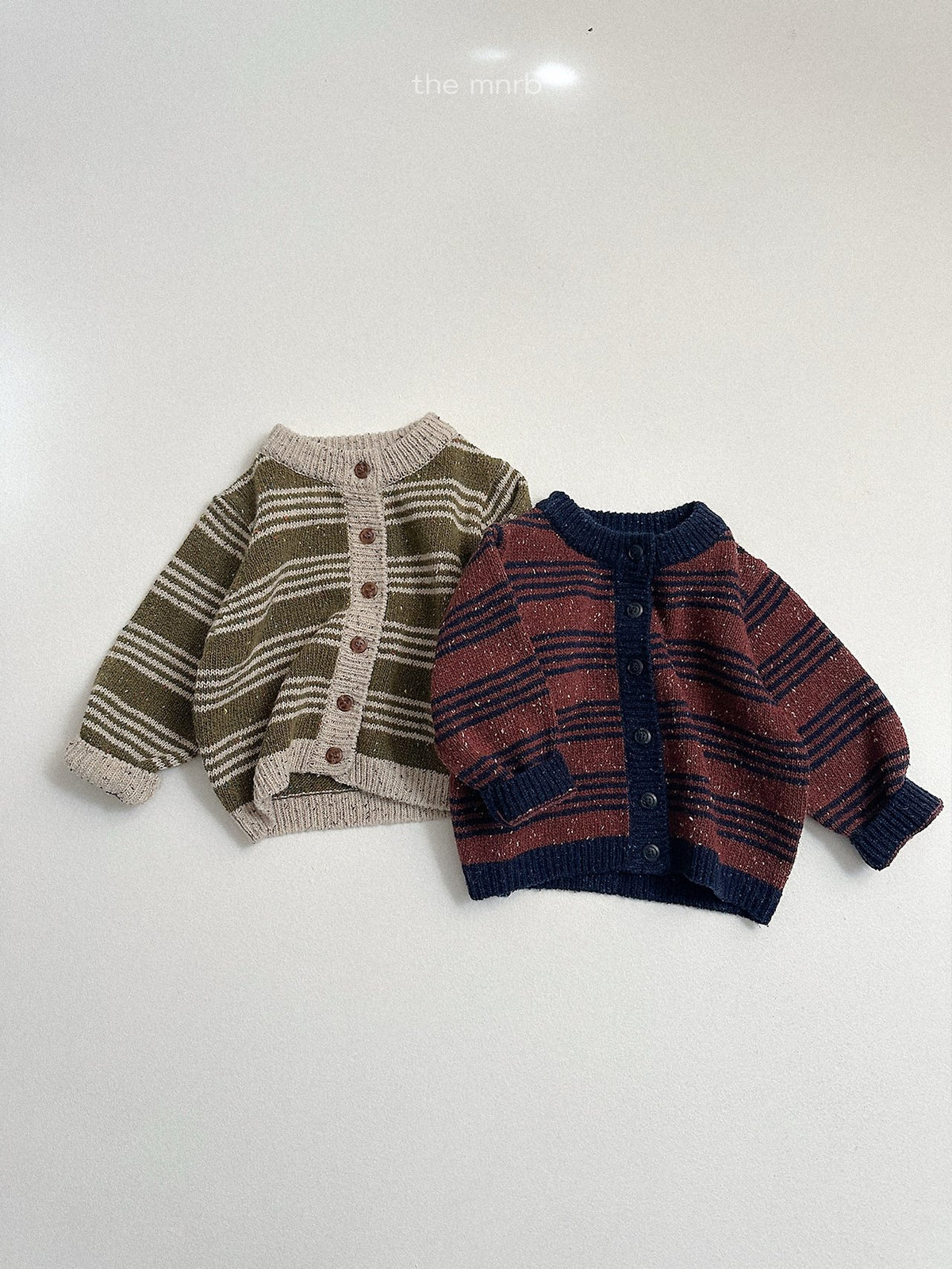 ［minirobe］four line knit cardigan