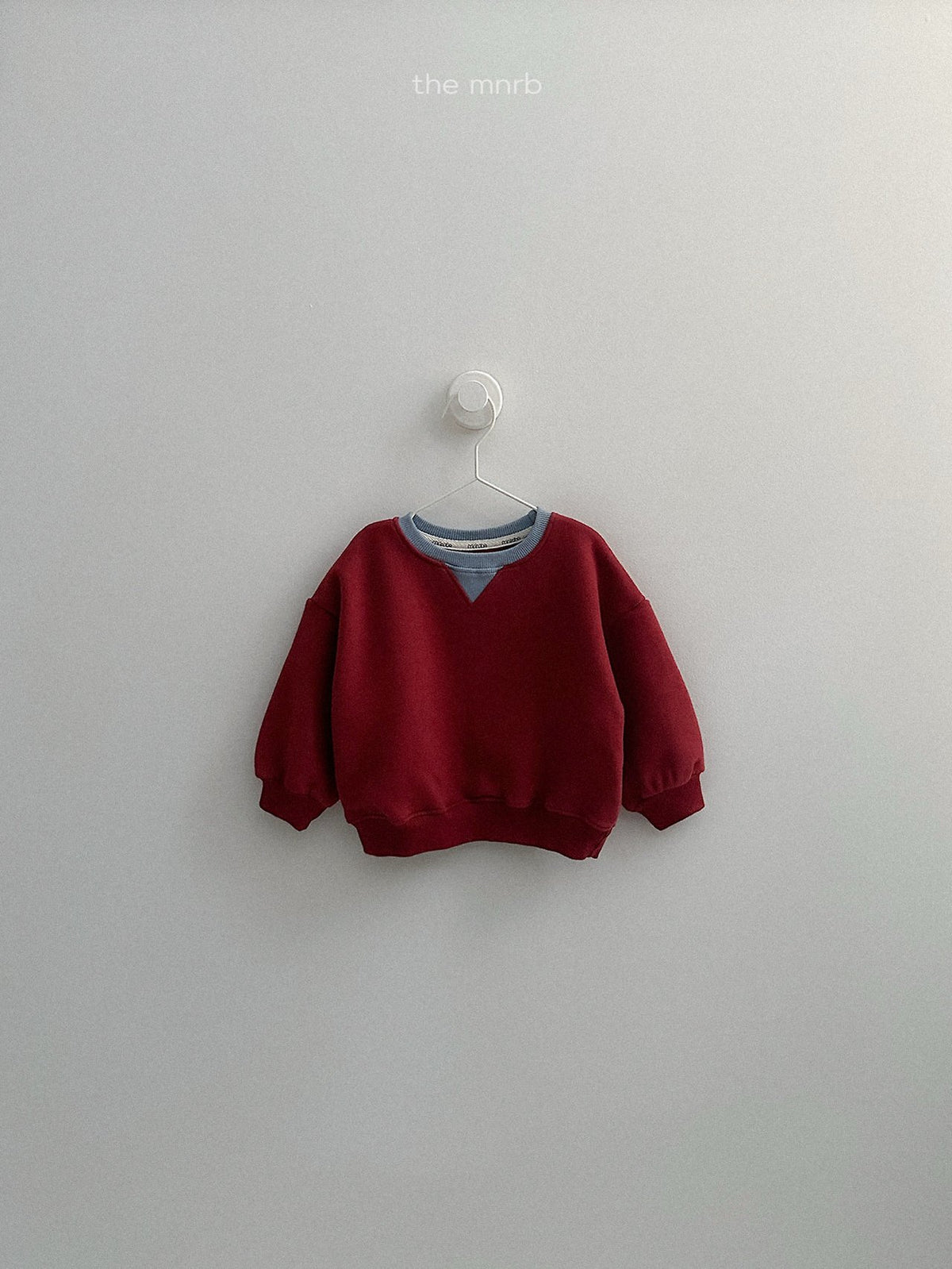 ［minirobe］two-tone sweatshirt